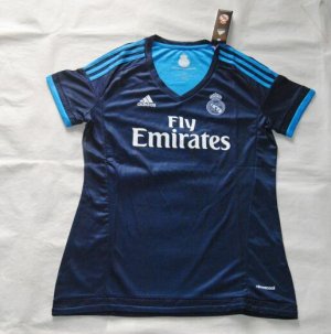 Real Madrid 2015-16 Third Women Soccer Jersey