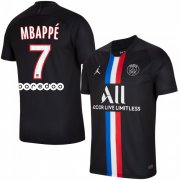 2019-20 PSG #7 Kylian Mbappe 4th Soccer Jersey Shirt