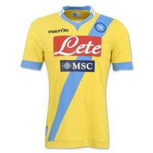 13-14 Napoli Away Yellow Jersey Shirt