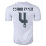 Real Madrid Home 2015-16 SERGIO RAMOS #4 Soccer Jersey