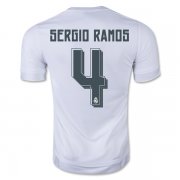 Real Madrid Home 2015-16 SERGIO RAMOS #4 Soccer Jersey