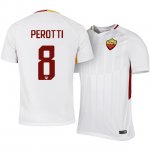 Roma Away 2017/18 Diego Perotti #8 Soccer Jersey Shirt