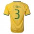 2014 Brazil #3 T.SILVA Home Yellow Jersey Shirt