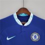 Chelsea 22/23 Home Blue Soccer Jersey Long Sleeve Football Shirt