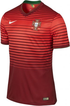 2014 FIFA World Cup Portugal Home Red Soccer Jersey Football Shirt [1402281801]