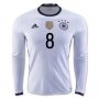 Germany LS Home 2016 OZIL #8 Soccer Jersey