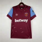 West Ham United 23/24 Football Shirt Home Red Soccer Shirt