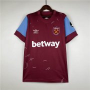 West Ham United 23/24 Football Shirt Home Red Soccer Shirt