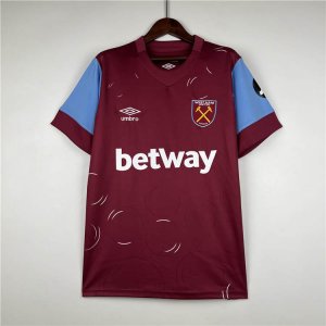 West Ham United 23/24 Football Shirt Home Red Soccer Shirt