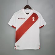 Peru 2020 Home White Soccer Jersey Football Shirt