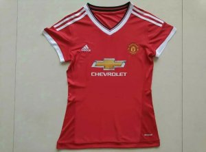 Manchester United 2015-16 Home Women\'s Soccer Jersey
