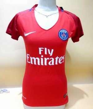 Women\'s PSG Red Away 2016/17 Soccer Jersey Shirt