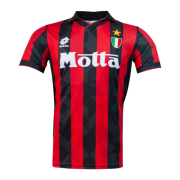 AC Milan 92-94 Red&Black Retro Soccer Jersey Shirt