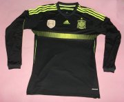 2014 FIFA World Cup Spain Away Long Sleeve Soccer Jersey