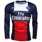 13-14 PSG Home Long Sleeve Soccer Jersey Shirt