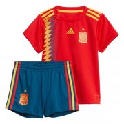 Kids Spain Home 2018 World Cup Soccer Kit(Shirt+Shorts)