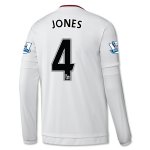 Manchester United LS Away 2015-16 JONES #4 Soccer Jersey