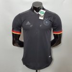 Euro 2020 Germany Away Black Soccer Jersey Football Shirt ( Player Version )