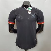 Euro 2020 Germany Away Black Soccer Jersey Football Shirt ( Player Version )