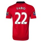 13-14 Manchester United #22 FABIO Home Jersey Shirt