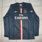 PSG 14/15 Long Sleeve Home Soccer Jersey