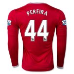 Manchester United LS Home 2015-16 PEREIRA #44 Soccer Jersey