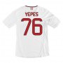 13-14 AC Milan #76 Yepes Away White Soccer Shirt