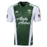 2013 Portland Timbers Home Green&White Soccer Jersey Shirt