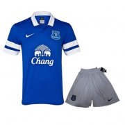 13-14 Everton Home Blue Soccer Jersey Kit(Shirt+Short)