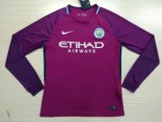 Manchester City Away 2017/18 LS Soccer Jersey Shirt