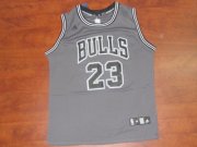 Chicago Bulls Michael Jordan #23 Grey Fashion Jersey