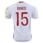 Spain Away 2016 RAMOS #15 Soccer Jersey