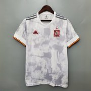 Spain Soccer Shirt Euro 2020 Away White Soccer Jersey