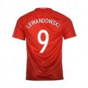 Poland Away 2016 Lewandowski 9 Soccer Jersey Shirt