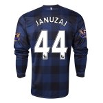 13-14 Manchester United #44 JANUZAJ Away Black Long Sleeve Jersey Shirt