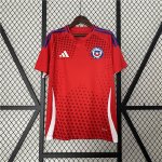 2024 Chile Home Red Soccer Jersey Football Shirt