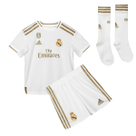 Kids 19-20 Real Madrid Home White Jersey Kit(Shirt+Short)