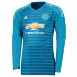 18-19 Manchester United Goalkeeper Blue Long Sleeve Jersey Shirt