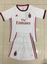 Kids AC Milan Away 2017/18 Soccer Suits (Shirt+Shorts)