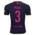 Barcelona Away 2016/17 PIQUE 3 Soccer Jersey Shirt