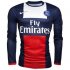 13-14 PSG Home Long Sleeve Soccer Jersey Shirt