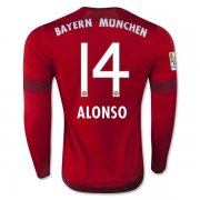Bayern Munich LS Home 2015-16 PIZZARO #14 Soccer Jersey