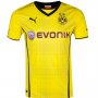 13-14 Borussia Dortmund #17 Aubameyang Home Jersey Shirt