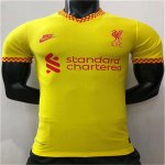 Liverpool 21-22 Third Yellow Soccer Jersey Football Shirt (Player Version)