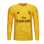 Real Madrid goalkeeper Long Sleeve 2019-20 Yellow Soccer Jersey Shirt