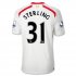 13-14 Liverpool #31 STERLING Away White Soccer Jersey Shirt