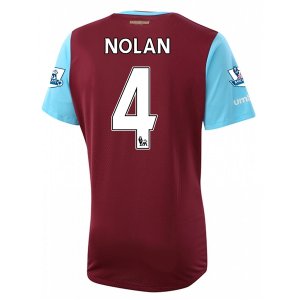 West Ham Home 2015-16 NOLAN #4 Soccer Jersey