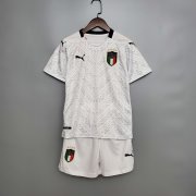 Euro 2020 Italy 2020-21 Kids Away White Soccer Kit(Shirt+Shorts)