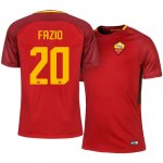 Roma Home 2017/18 Federico Fazio #20 Soccer Jersey Shirt