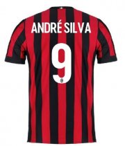 AC Milan Home 2017/18Andre Silva #9 Soccer Jersey Shirt